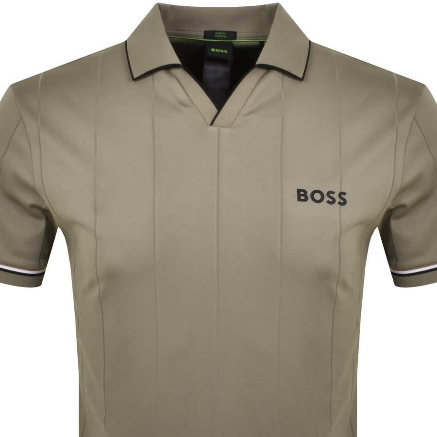 Hugo boss khaki polo shirt outlet